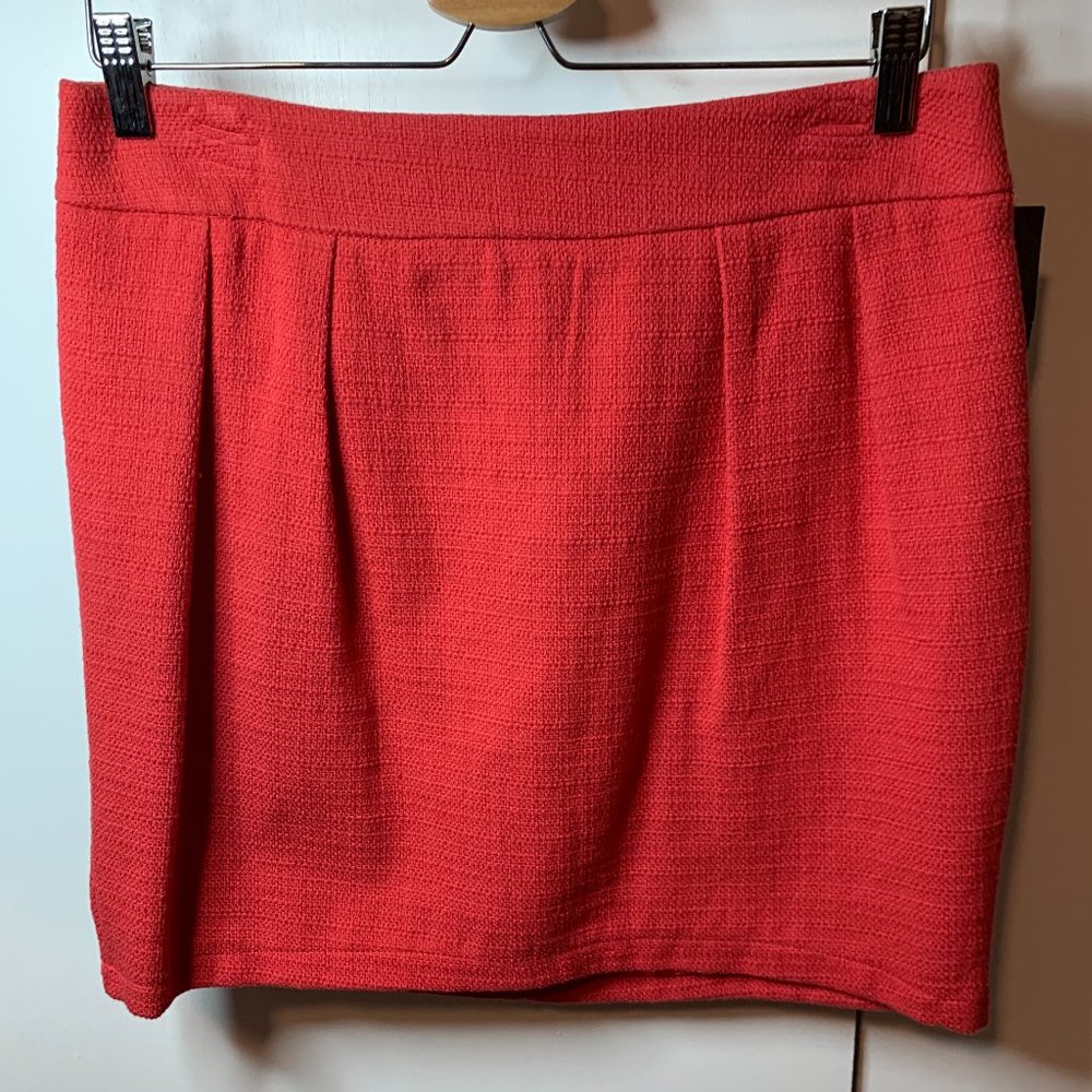 Mossimo Size 8 Skirt Lined Short Pencil Watermelon Tweed